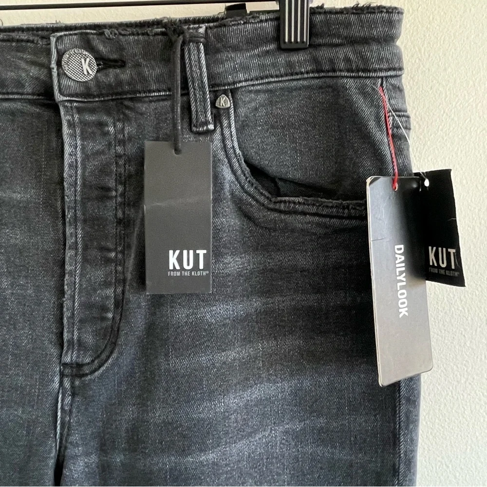 Kut From The Kloth Rosa High-Rise Crop Straight Leg Size 6